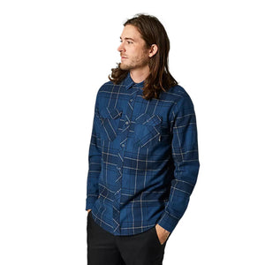Fox Racing Traildust 2.0 Men's Flannel Shirt- Dark Indigo