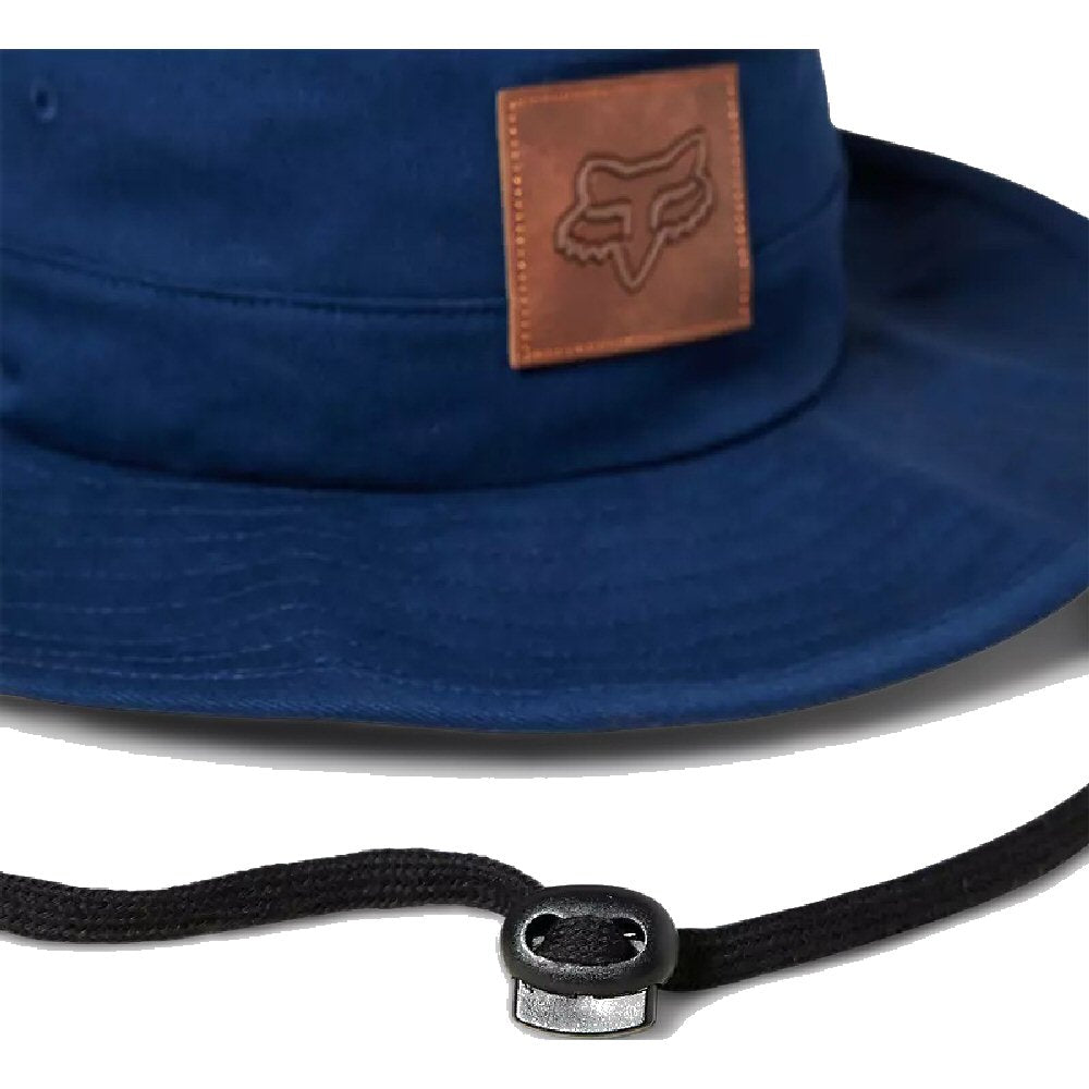 Fox Racing Traverse Hat - Deep Cobalt with Brown Leather Patch