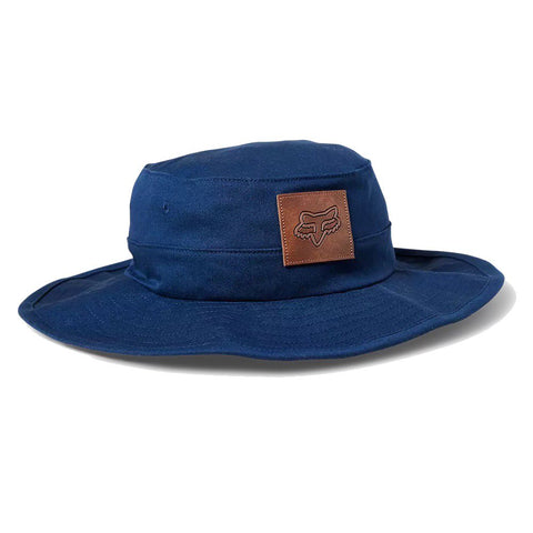 Fox Racing Traverse Hat - Deep Cobalt with Brown Leather Patch