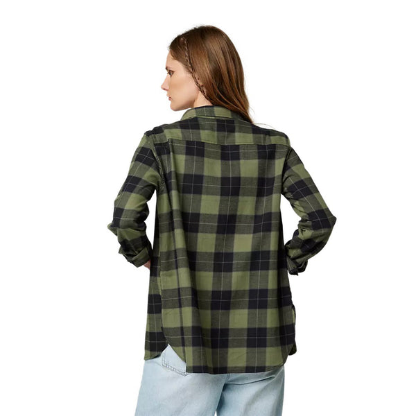 Fox Racing Pines Women's Flannel Shirt - Army