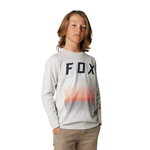 Fox Racing Youth Fgmnt Long Sleeve Tee - Light Grey