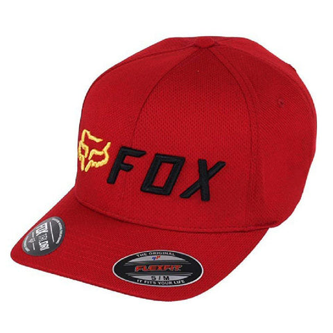 Fox Racing Apex Flexfit Hat - Red/Gold