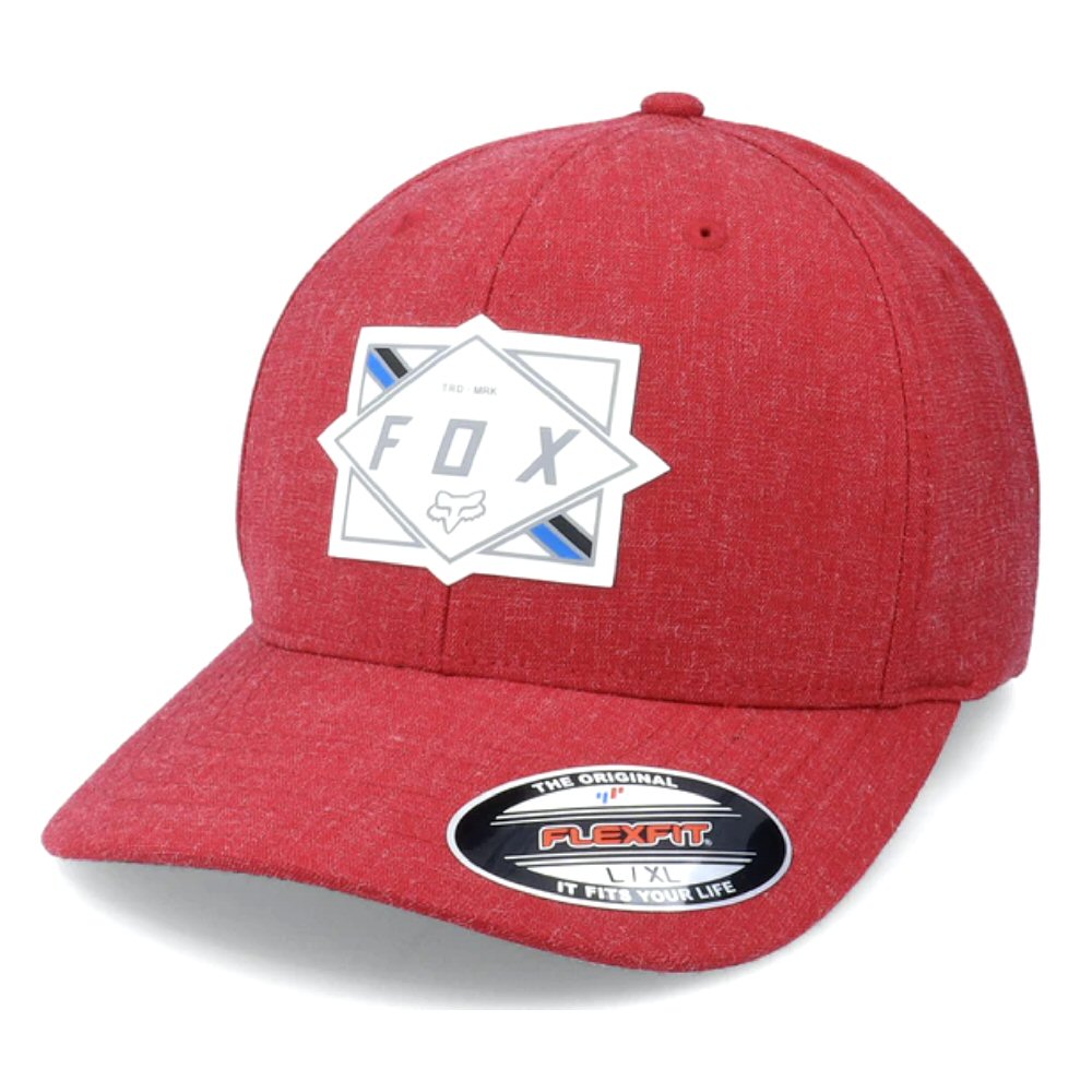 Fox Racing Burnt Flexfit Hat - Chili
