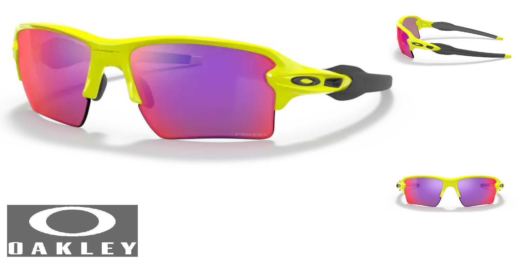 Oakley Flak 2.0 XL Sunglasses - Tennis Ball Yellow Frame/Prizm Road Lenses
