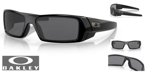 Oakley Gascan Sunglasses - Polished Black Frame/Grey Lenses