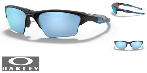 Oakley Half Jacket 2.0 XL Sunglasses - Matte Black Frame/Prizm Deep Water Polarized Lenses