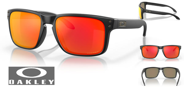 Oakley Holbrook Sunglasses - Matte Black Frame/Prizm Ruby Lenses