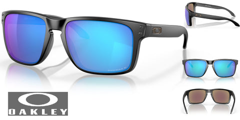 Oakley Holbrook XL Sunglasses - Matte Black Frame/Prizm Sapphire Polarized Lenses