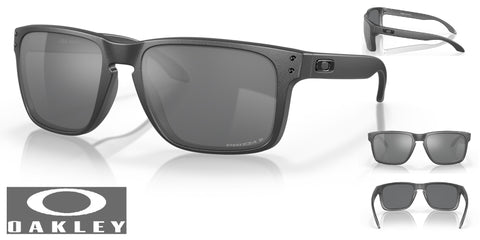 Oakley Holbrook XL Sunglasses - Steel Frame/Prizm Black Polarized Lenses
