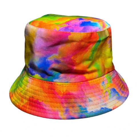 Bucket Hat (Reversible) - Tye-Dye: Bright Multicolour