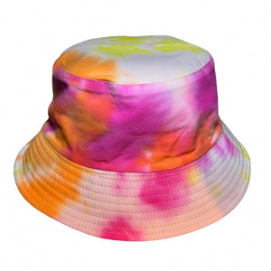Bucket Hat (Reversible) - Tye-Dye: Pink/Yellow/Orange