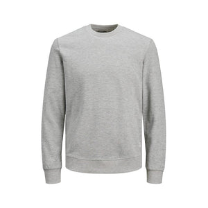 Jack & Jones Basic Crewneck Sweater - Light Grey Melange