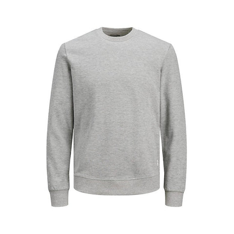 Jack & Jones Basic Crewneck Sweater - Light Grey Melange