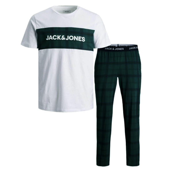 Jack & Jones Pure Cotton Pajama Gift Set - Red Tartan Plaid
