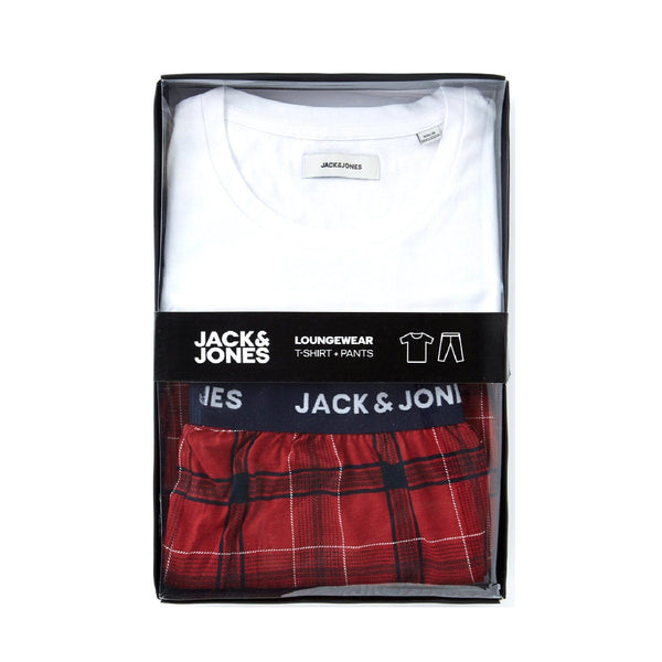 Jack & Jones Pure Cotton Pajama Gift Set - Green Tartan Plaid