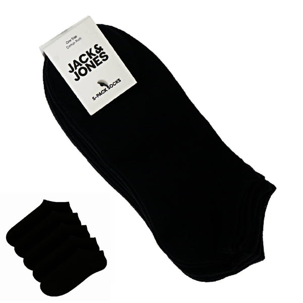 Jack & Jones Dongo Ankle Socks 5 Pack - Black