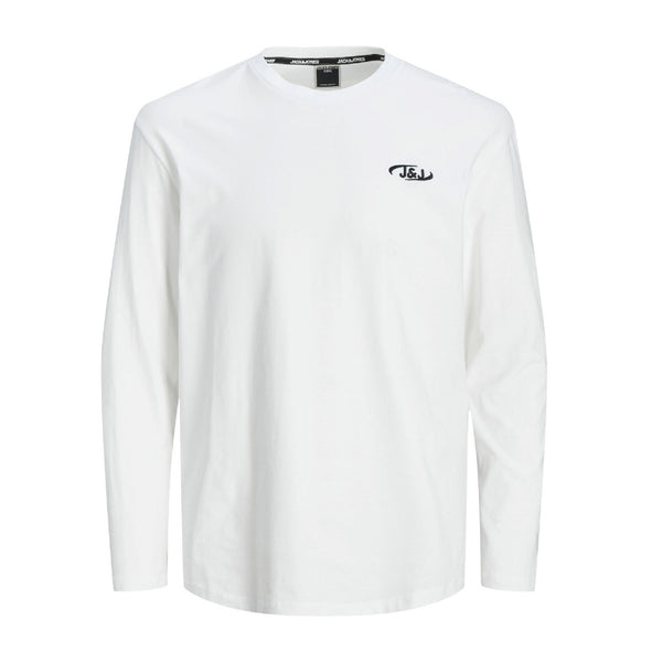 Jack & Jones Jcoair Crewneck Long Sleeve T-Shirt - White