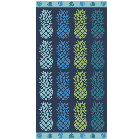 Jaquard Pineapple Stripes Luxurious Towel