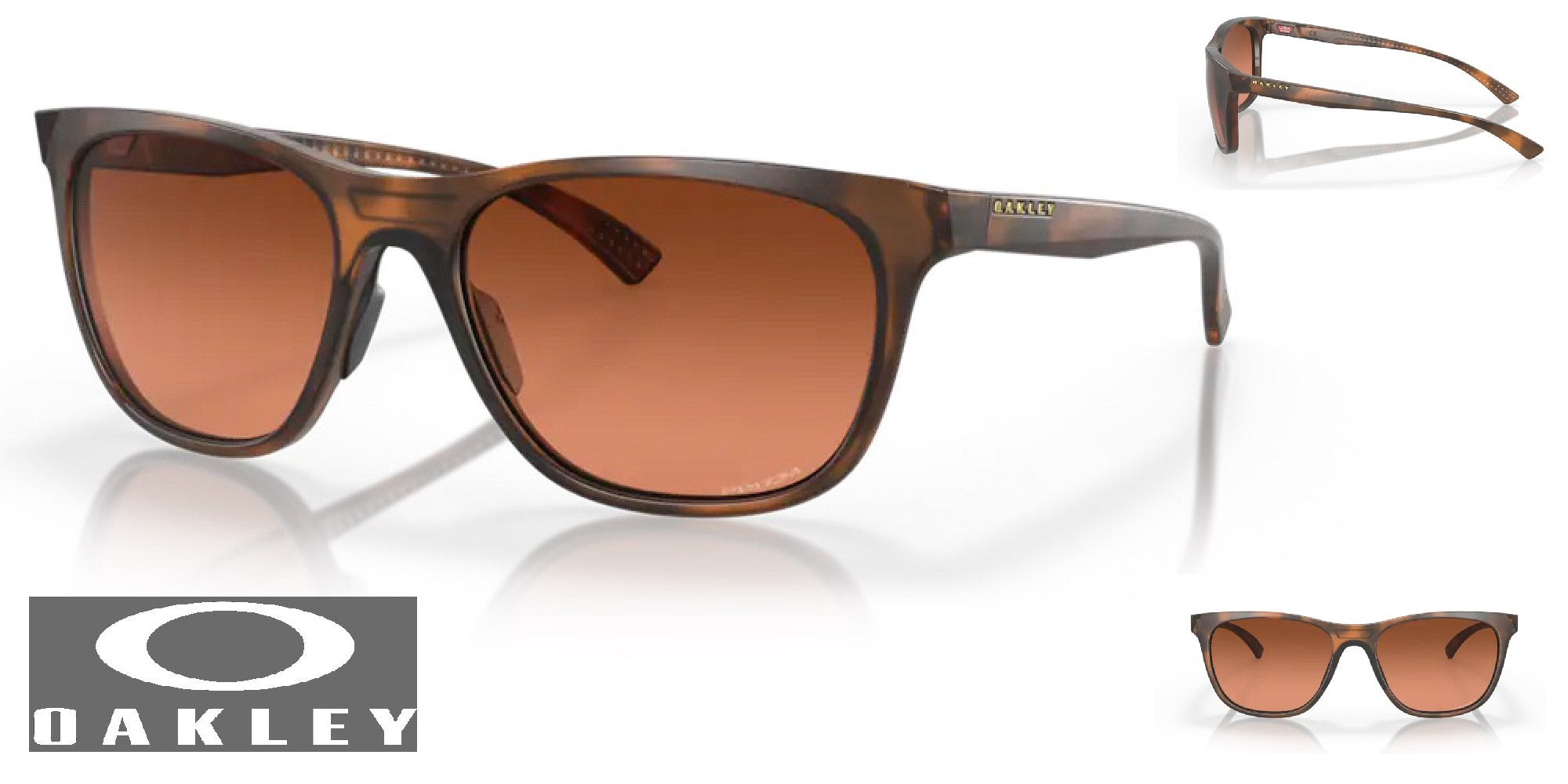 Oakley Leadline Women's Sunglasses - Matte Brown Tortoise Frame/Prizm Brown Gradient Lenses
