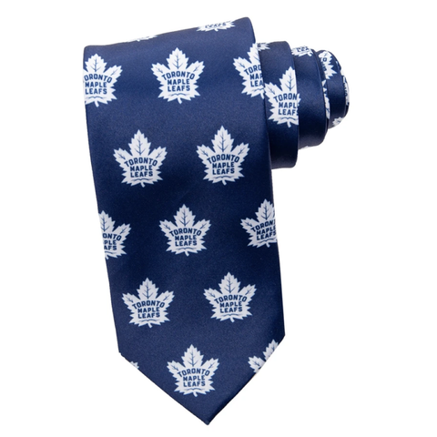 Officially Licensed NHL Tie - Toronto Maple Leafs - Classic Design