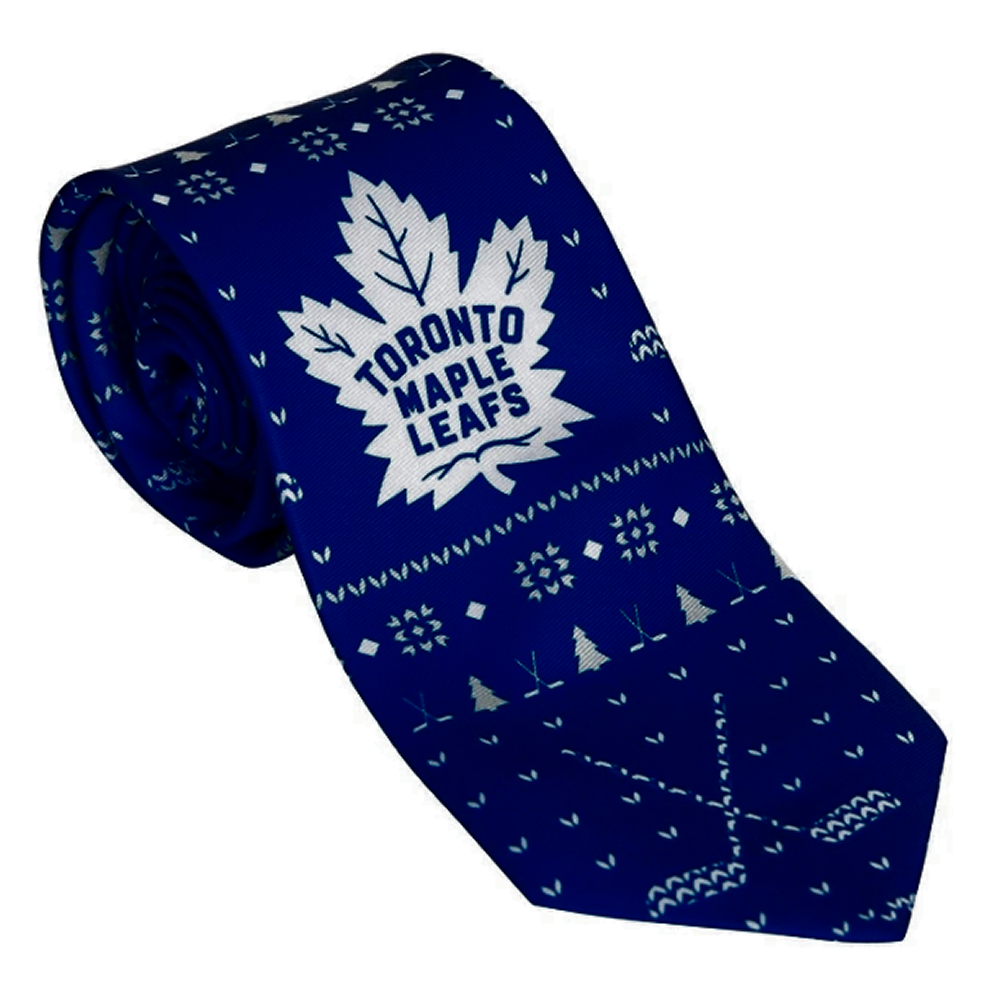 Officially Licensed NHL Tie - Toronto Maple Leafs - Christmas Edition