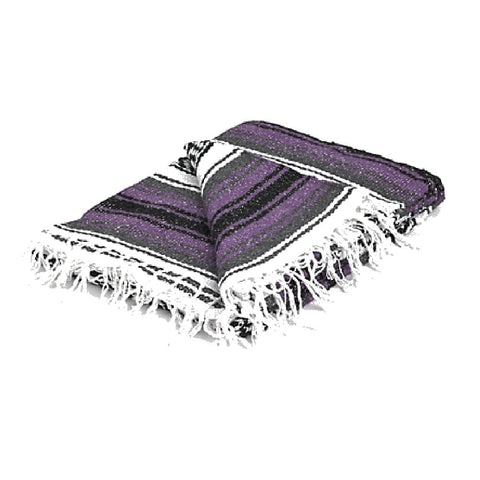 Yogavni Yoga Blanket - Mexican Regular Stripes - Light Purple