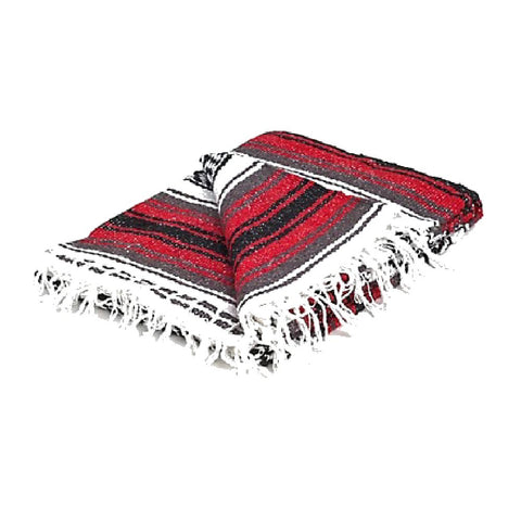 Yogavni Yoga Blanket - Mexican Regular Stripes - Red