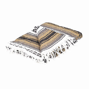 Yogavni Yoga Blanket - Mexican Regular Stripes - Tan