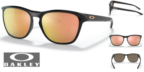 Oakley Manorburn Sunglasses - Polished Black Frame/Prizm Rose Gold Lenses