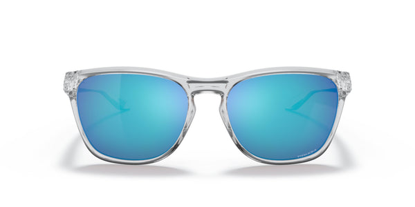 Oakley Manorburn Sunglasses - Polished Clear Frame/Prizm Sapphire Lenses