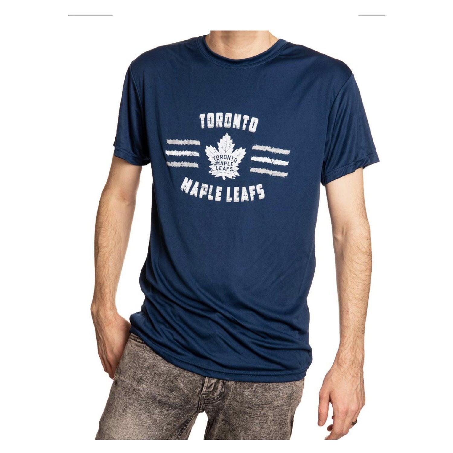 Officially Licensed NHL Men's Short Sleeve Performance Tee - Toronto Maple Leafs