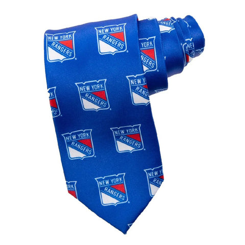 Officially Licensed NHL Tie - New York Rangers - Classic Design