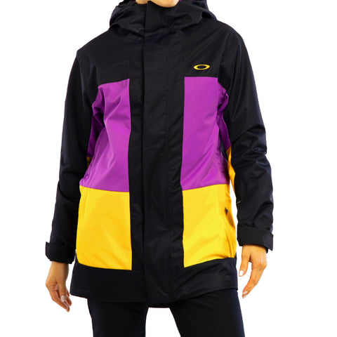 Oakley Women's Beaufort RC Insulated Jacket - Black/Purple/Amber Yellow