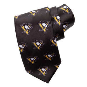 Officially Licensed NHL Tie - Pittsburg Penguins - Classic Design