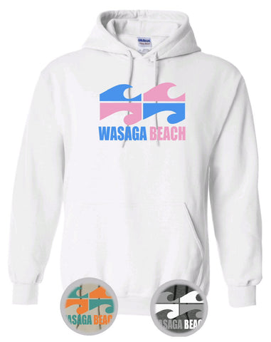 Ontario's West Coast - Wasaga Beach - Retro Wave Hoodie