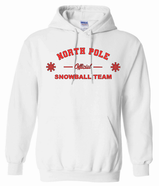 North Pole Official Snowball Team Christmas Hoodie