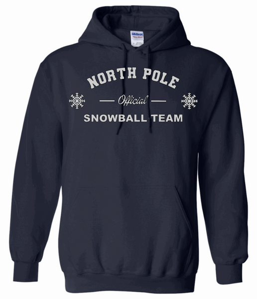 North Pole Official Snowball Team Christmas Hoodie