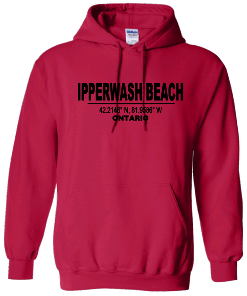 Ontario's West Coast - Ipperwash Beach - Local Coordinates Hoodie