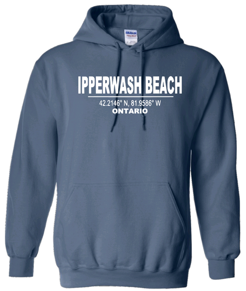Ontario's West Coast - Ipperwash Beach - Local Coordinates Hoodie