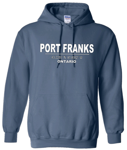 Ontario's West Coast - Port Franks - Local Coordinates Hoodie