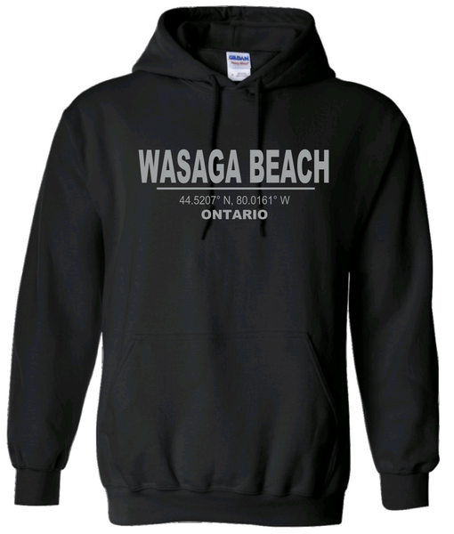 Ontario's West Coast - Wasaga Beach - Local Coordinates Hoodie