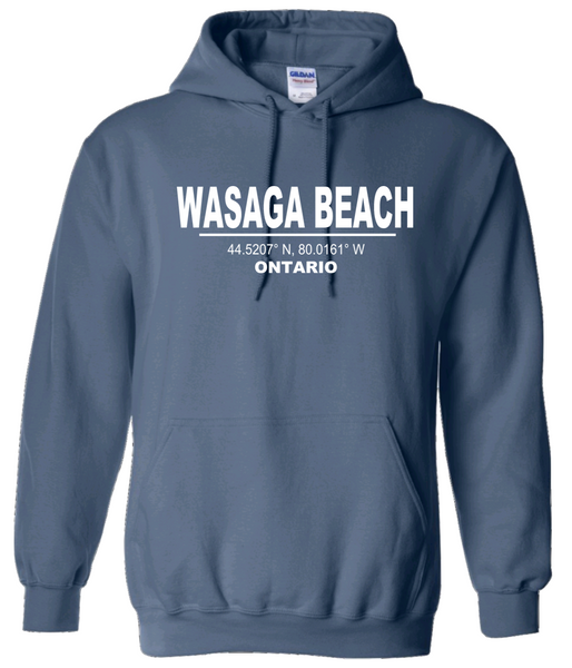 Ontario's West Coast - Wasaga Beach - Local Coordinates Hoodie