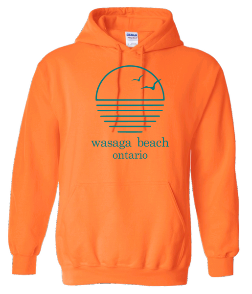 Ontario's West Coast - Wasaga Beach - Sunset With Birds Hoodie