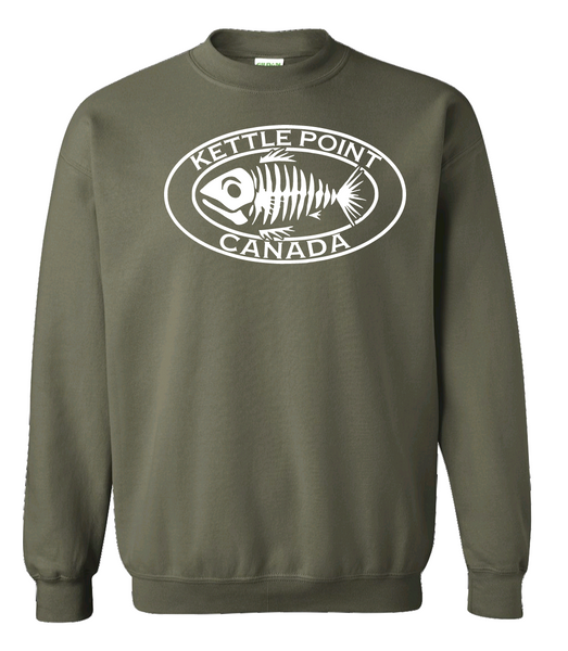 Ontario's West Coast - Kettle Point - Fish Bones Crewneck Sweater