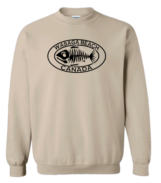 Ontario's West Coast - Wasaga Beach - Fish Bones Crewneck Sweater