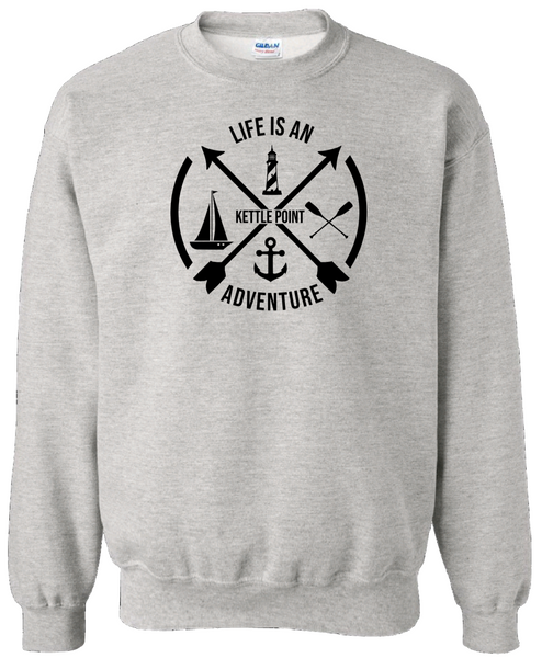 Ontario's West Coast - Kettle Point - Life Is An Adventure Crewneck Sweater