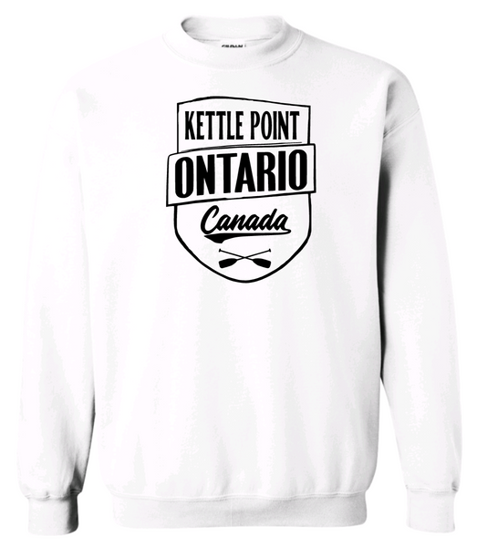 Ontario's West Coast - Kettle Point - Crossed Paddles Crewneck Sweater