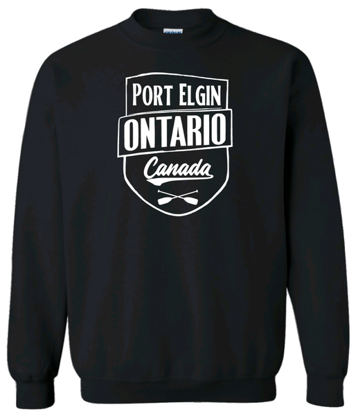 Ontario's West Coast - Port Elgin - Crossed Paddles Crewneck Sweater