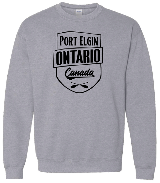 Ontario's West Coast - Port Elgin - Crossed Paddles Crewneck Sweater