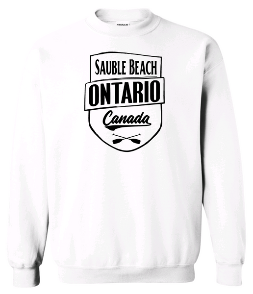 Ontario's West Coast - Sauble Beach - Crossed Paddles Crewneck Sweater